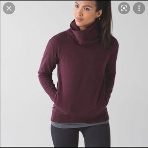 Burgundy Red Lululemon Pullover with Pockets